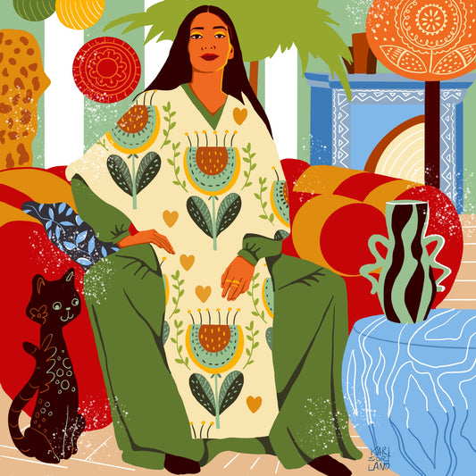Lady with Cat